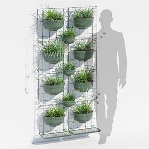 3D painel jardim vertical