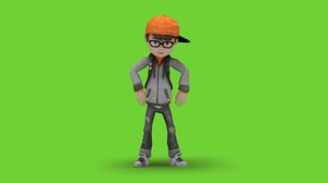 Cartoon Kid Dancing Hiphop 02