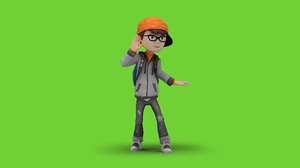 Cartoon Kid Dancing Samba
