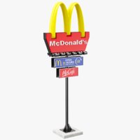 3d mcdonalds pylon s