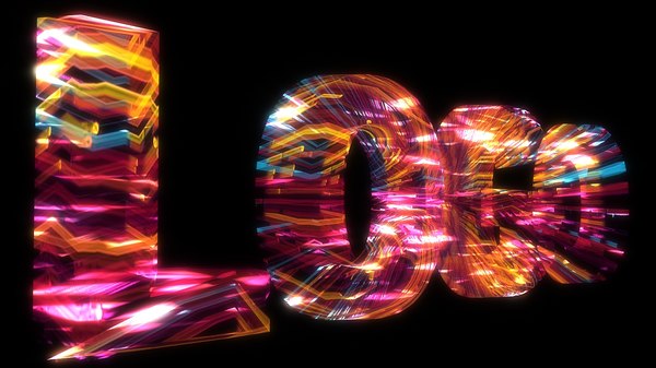 intro logo animation 3D model