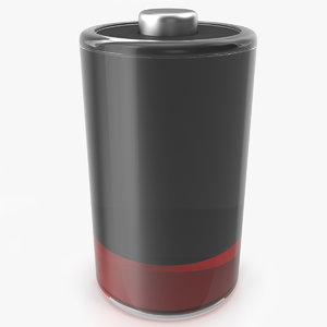 3D stylized battery icon