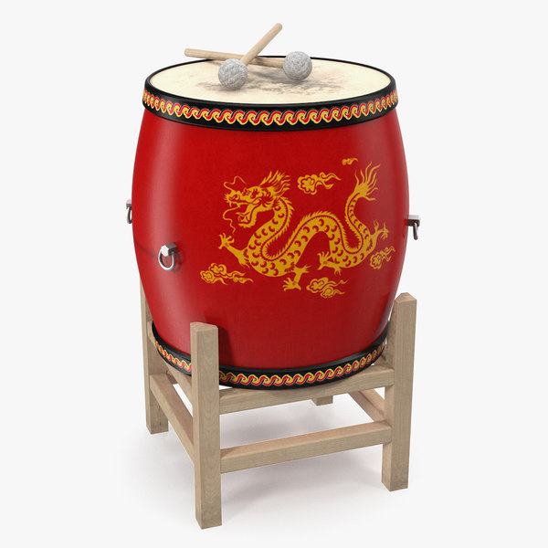 3D chinese drum model - TurboSquid 1370119