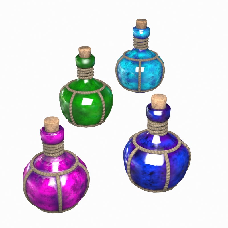 3D potion vial model - TurboSquid 1370046