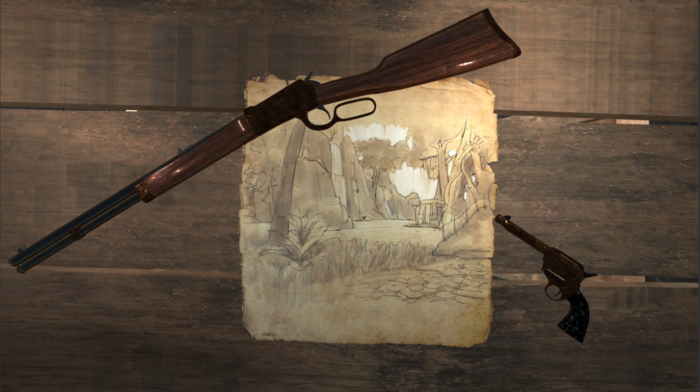 Winchester Repeater Rifle 3d Model Turbosquid