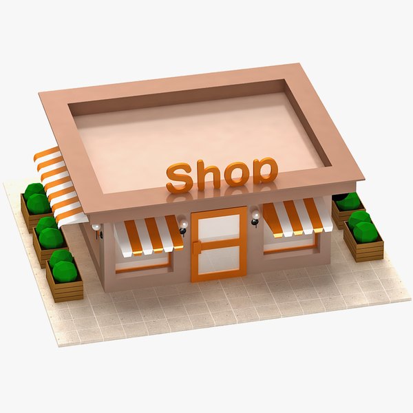 3d cartoon shop