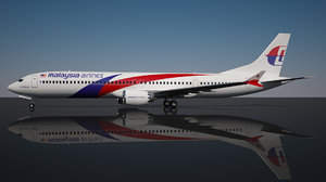 malaysia airlines 10 737 boeing 3D