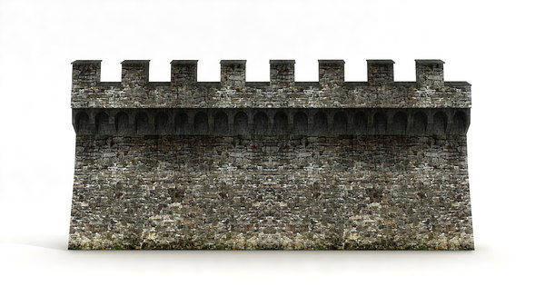 Castle Wall 3d Max