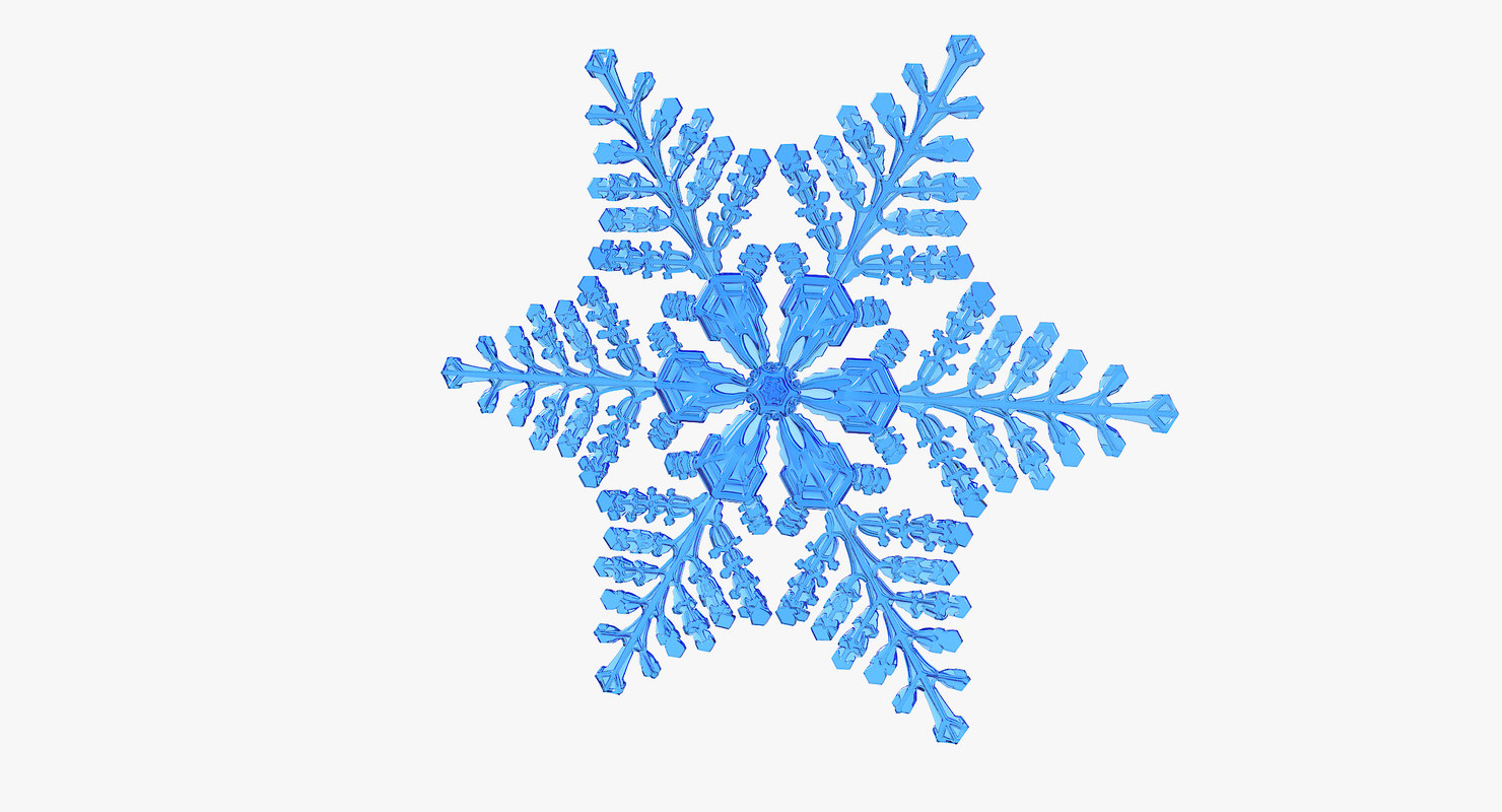 3D realistic snowflake 8 - TurboSquid 1370191