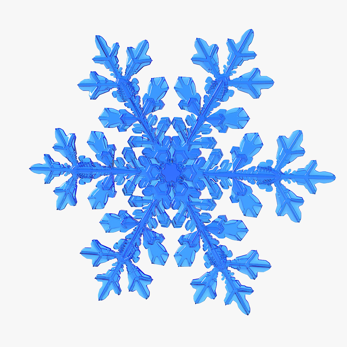 Realistic snowflakes set 3D - TurboSquid 1370280