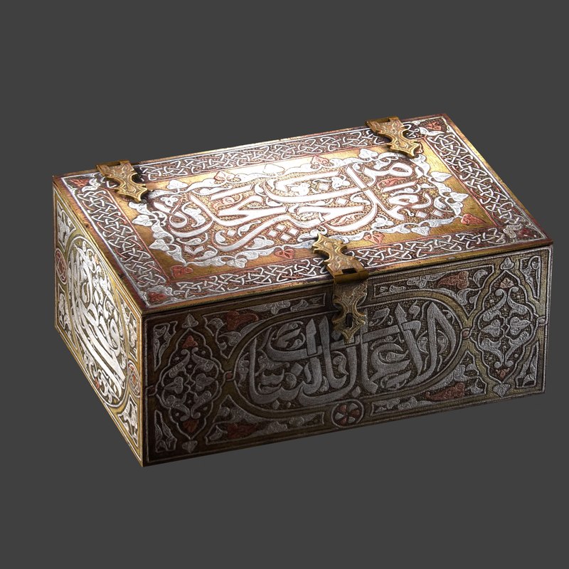 3D realistic oriental box model TurboSquid 1370368