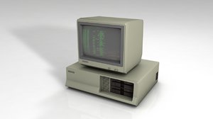 old pc computer 3D