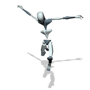 Hero Falling drop kneel idle
