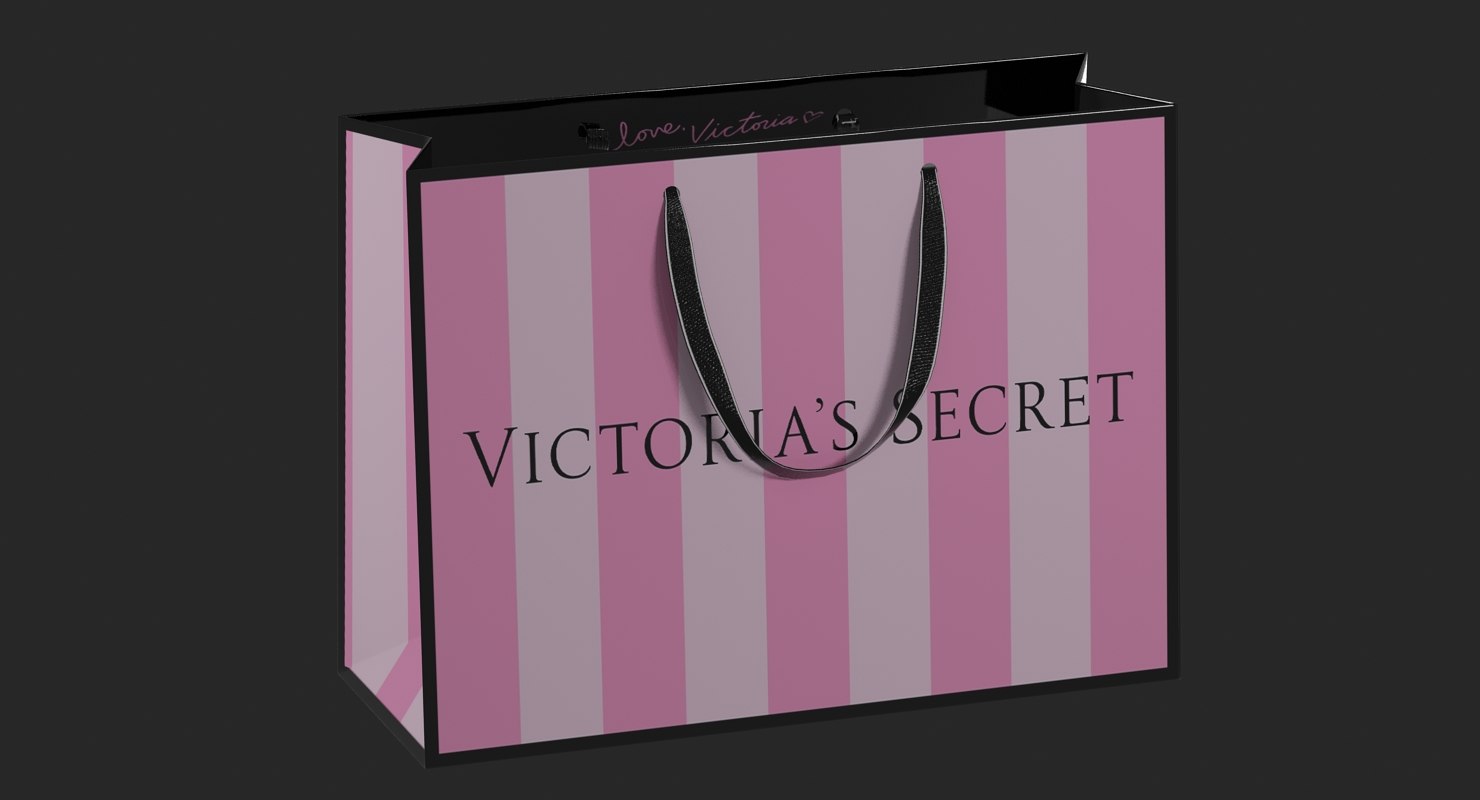 3D victoria secret shopping bag TurboSquid 1370460