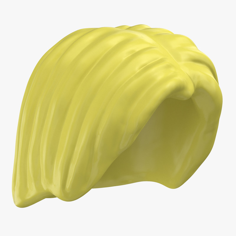 Lego hair 01 blond 3D - TurboSquid 1367120