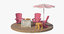 3D beach loungers