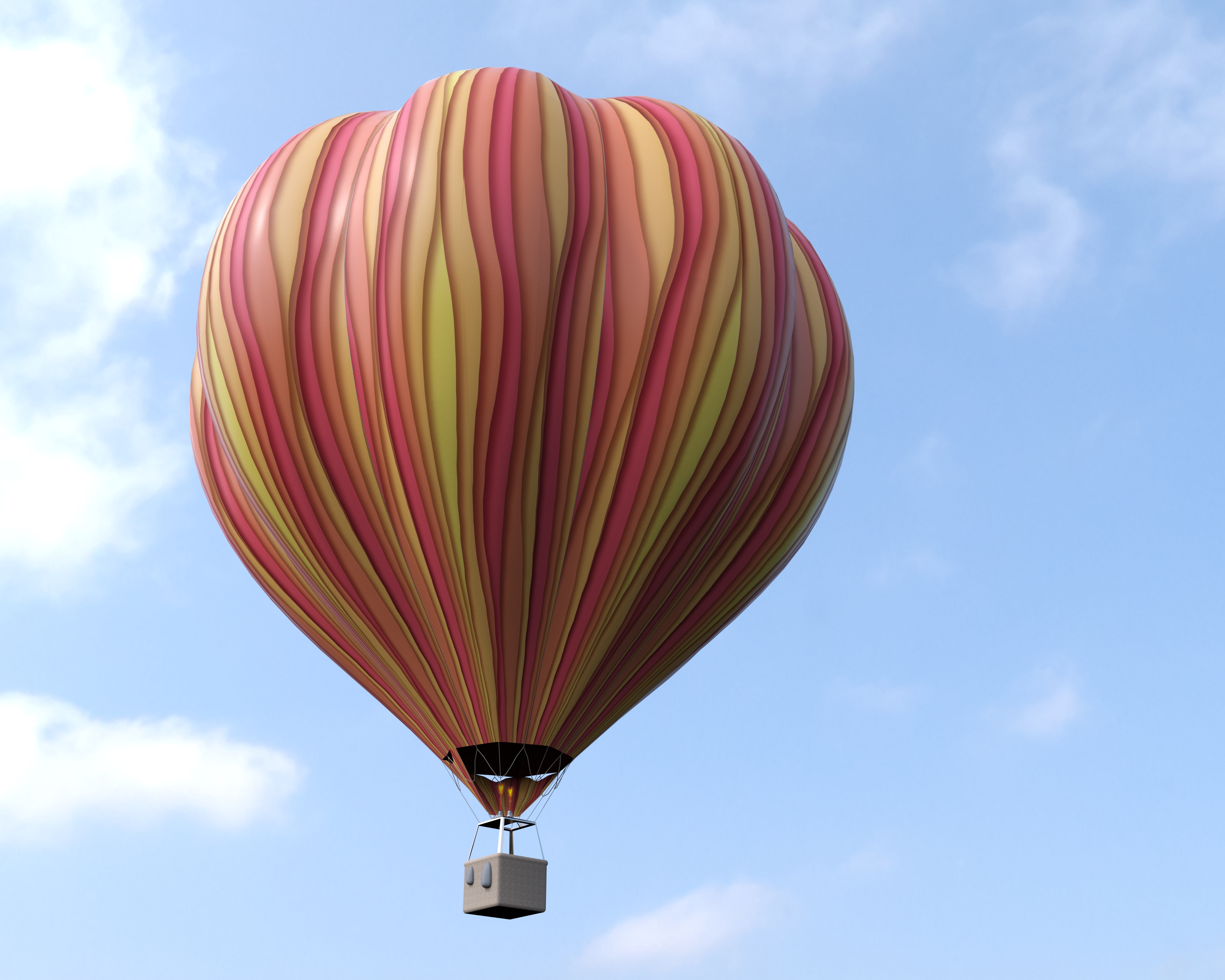 3d hot air balloon