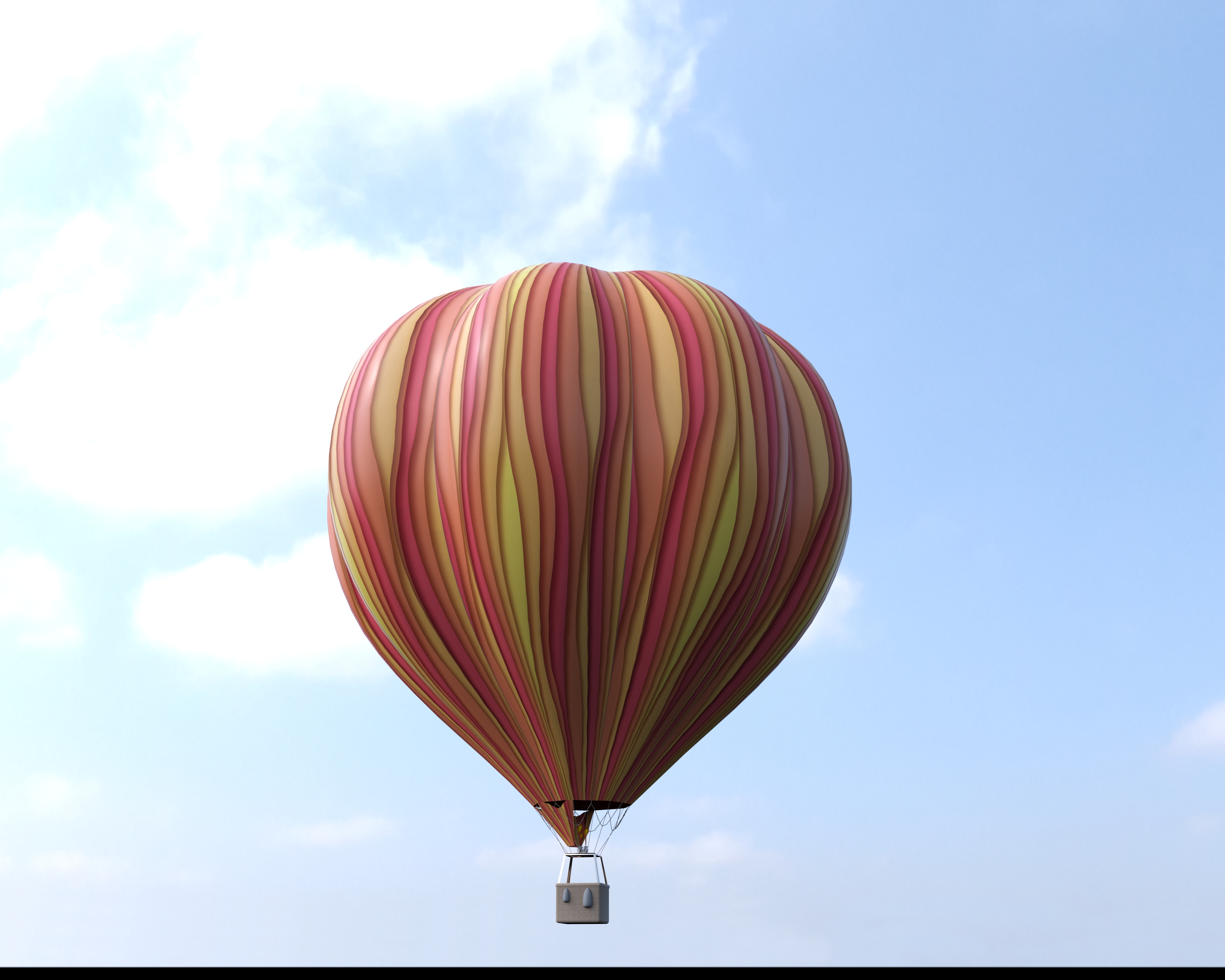 3d hot air balloon