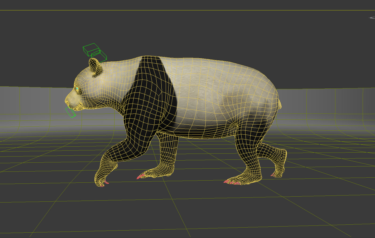 3d model panda bear