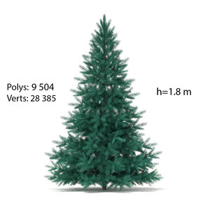 3D spruce tree