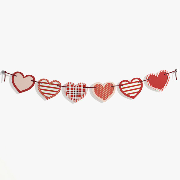 garland heart 3D model