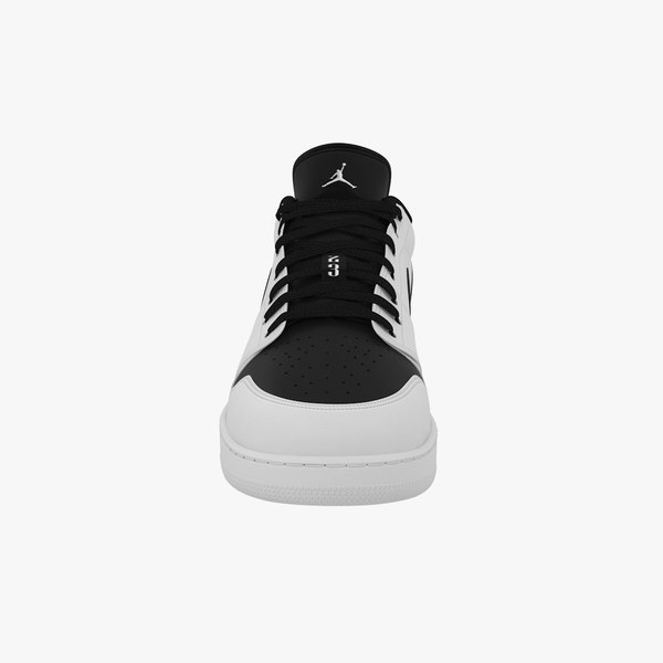 Air Jordan 1 Low Blanco/Atmosphere Gris-Negro Para Hombre