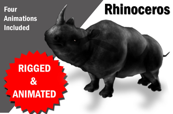 Rhinoのリギングとアニメーション3dモデル Turbosquid Rhinoのリギングとアニメーション3dモデル Turbosquid