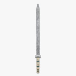 3D stylized medieval sword