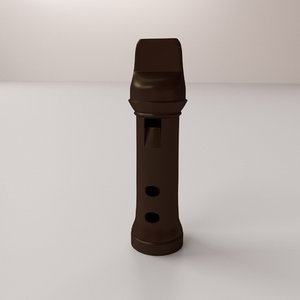flute musical instrument 3D model