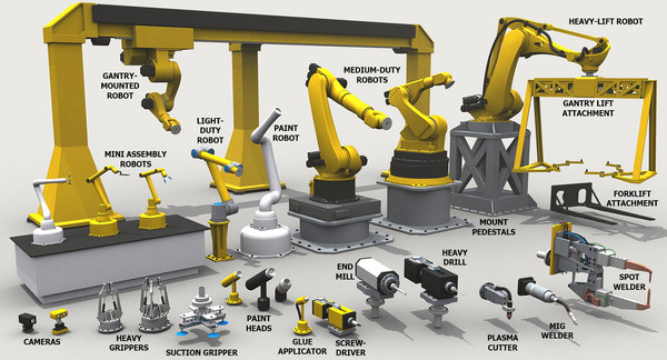Massive modular robotic industrial 3D model - TurboSquid 1371793