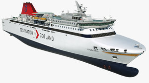 3D passenger ferry visborg model