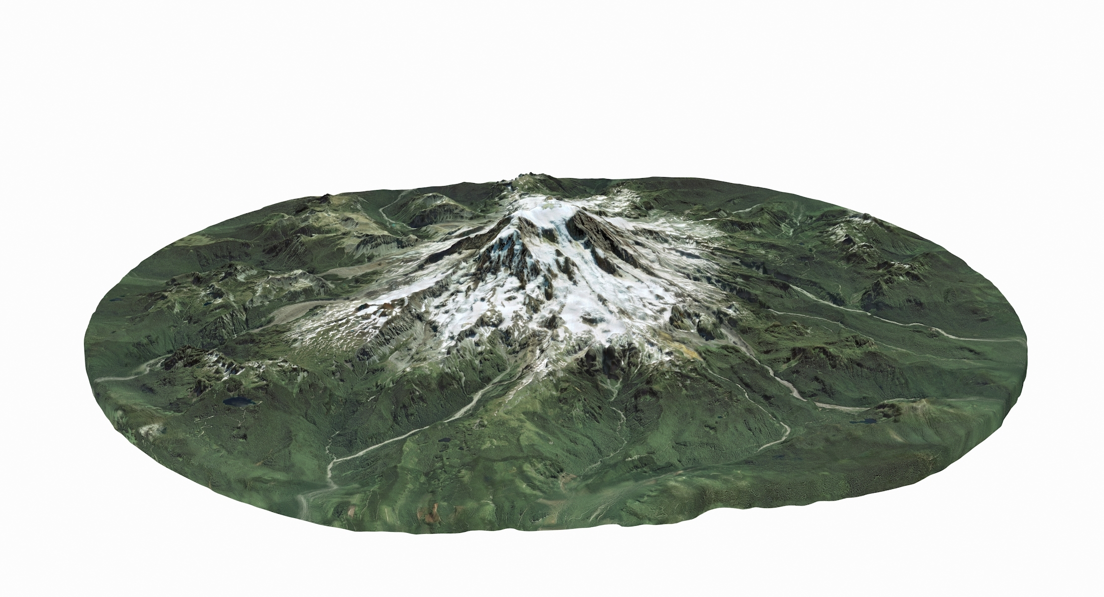 Mount rainier 3D model TurboSquid 1371500