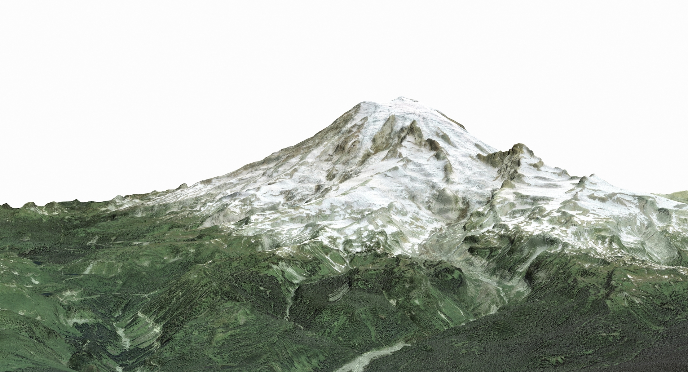 Mount rainier 3D model TurboSquid 1371500