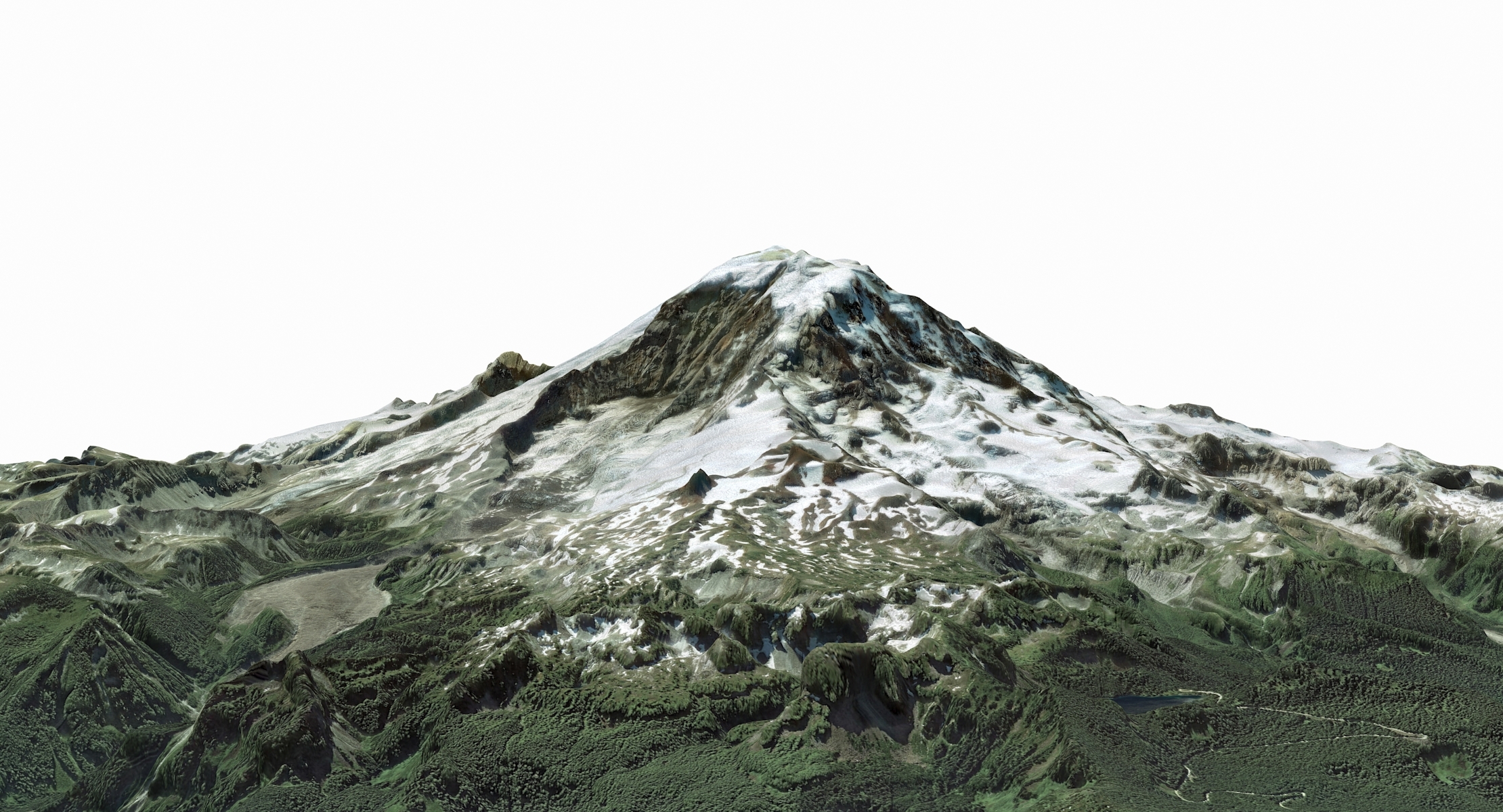 Mount rainier 3D model TurboSquid 1371500