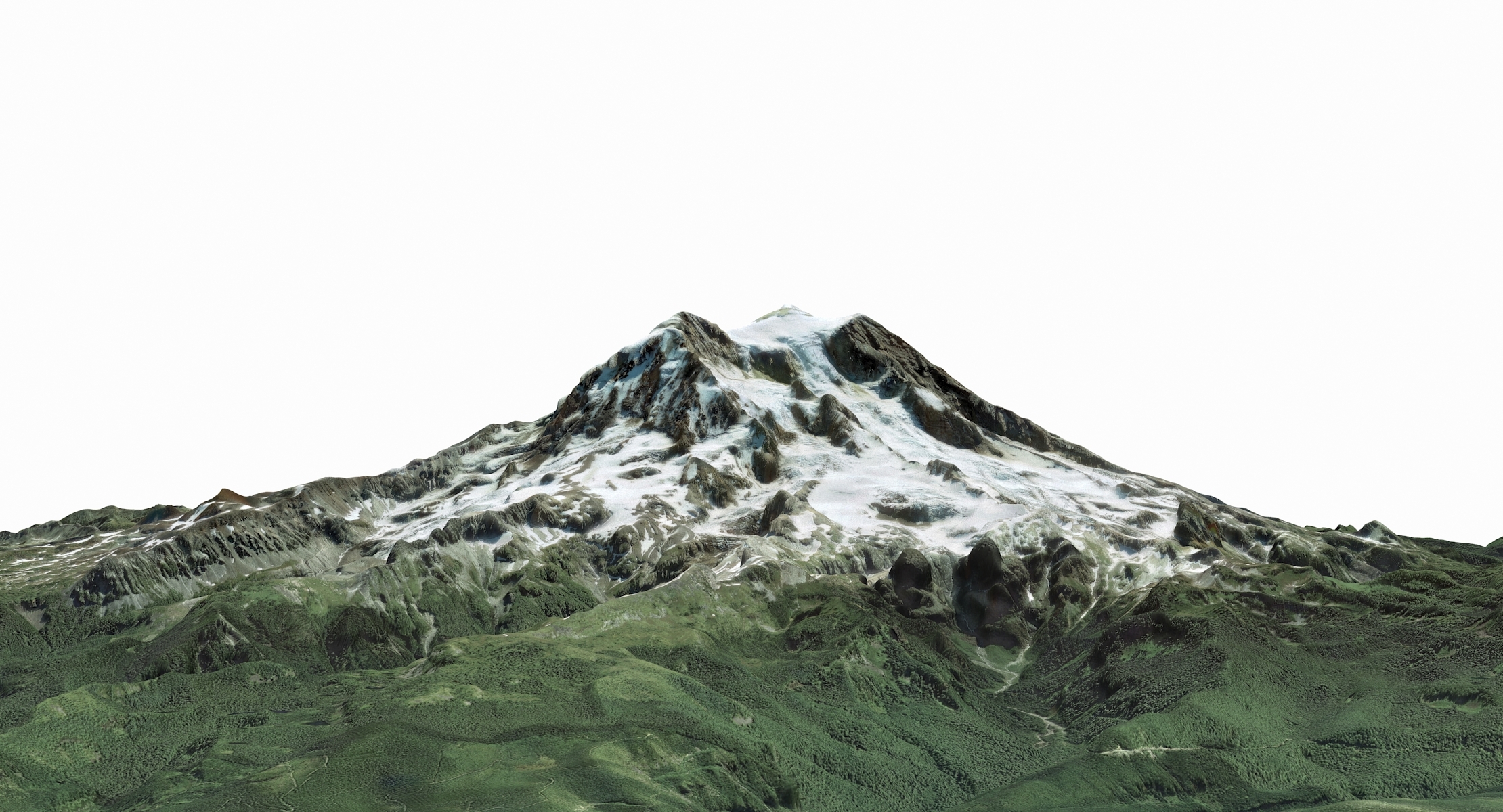 Mount rainier 3D model TurboSquid 1371500