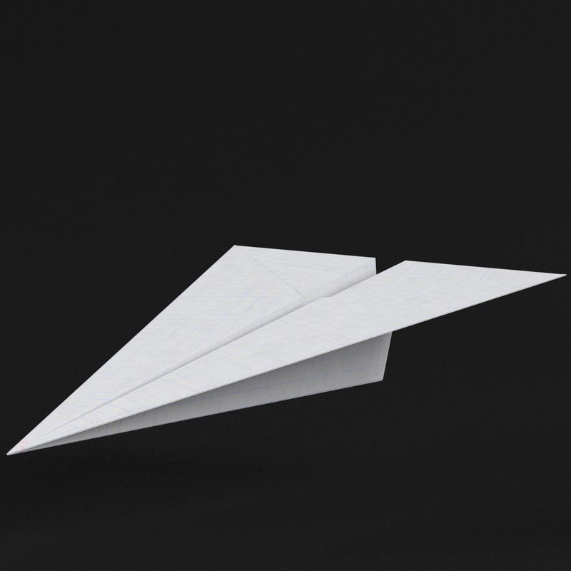 Paper plane 1 3D model - TurboSquid 1371524