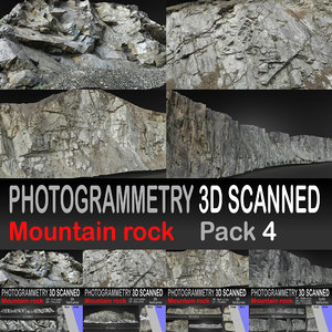 3D mountaine rock pack 4