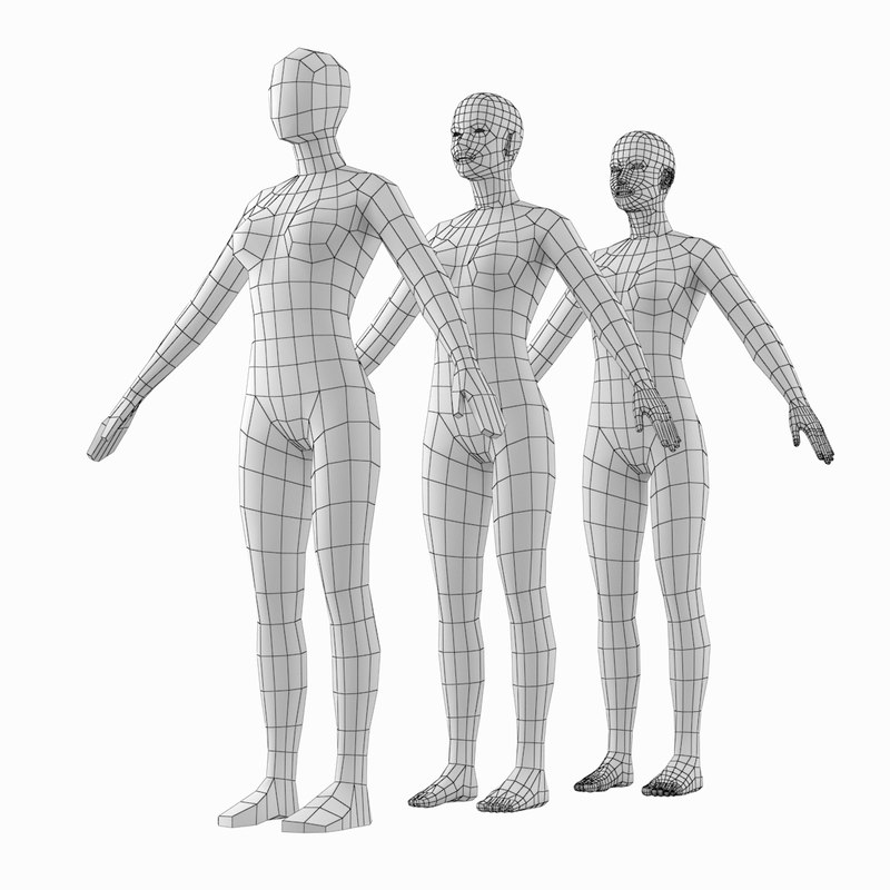 Human female natural proportions 3D model - TurboSquid 1371713