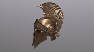 3D model greek helmet