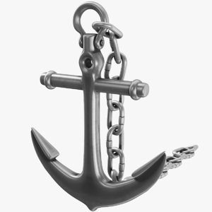 real ship anchor 3D model