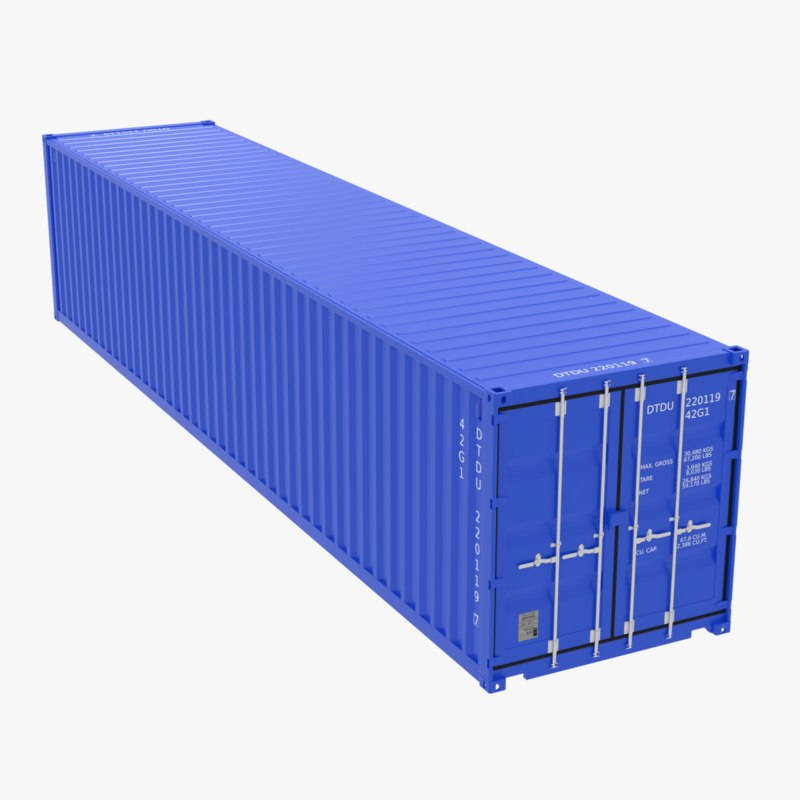 3D model 40ft shipping container - TurboSquid 1372056