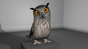 owl 3D model