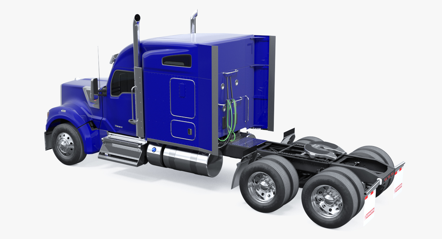 kenworth w990簡約內飾3d模型