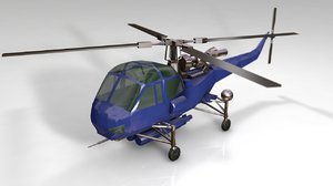 westland helicopter 3D model