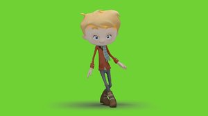 Cartoon Boy Dancing Hiphop
