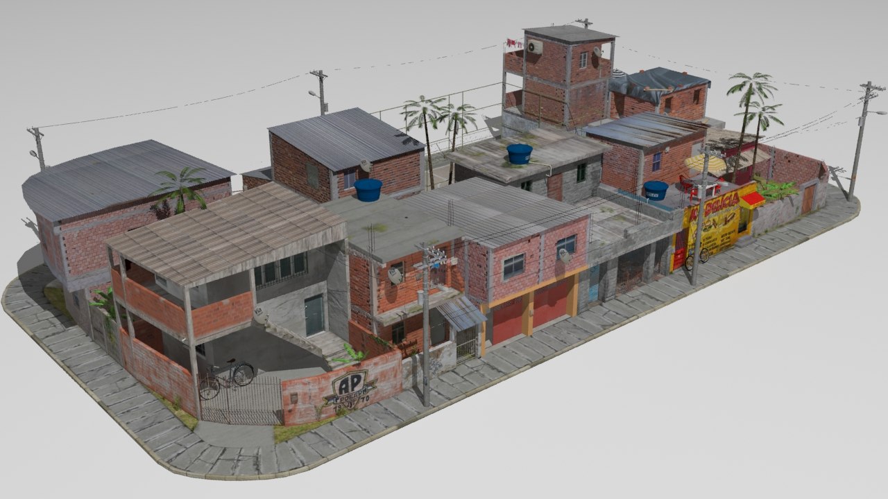 Favela Houses Football 3D Model TurboSquid 1372747   Favela1 326102A8 B629 4791 9896 E94C0F9D93E2Default 