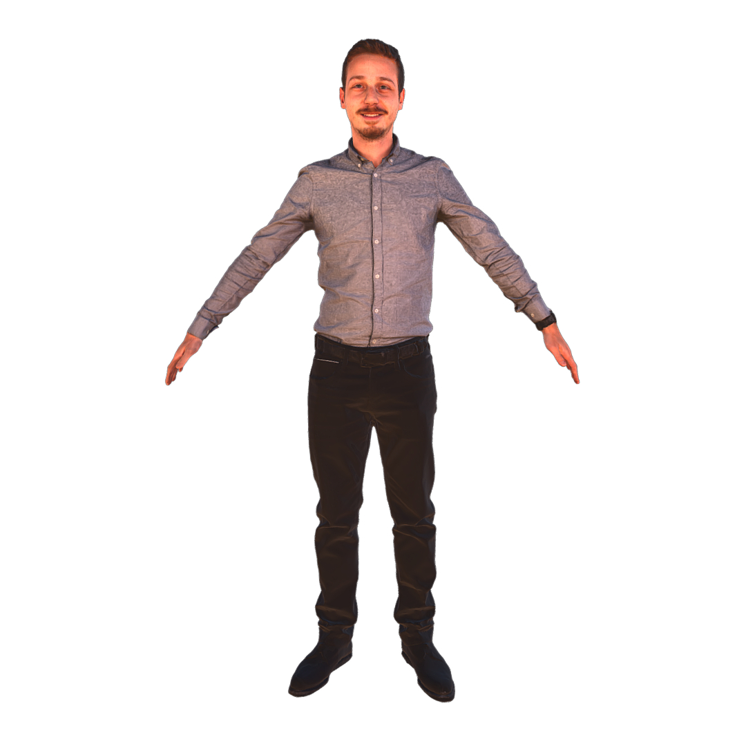 3D scanned pose t-pose a-pose model - TurboSquid 1372738