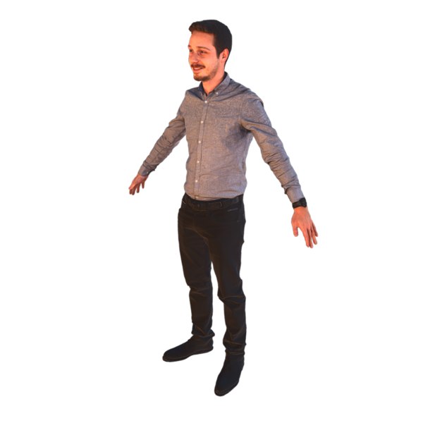 3D scanned pose t-pose a-pose model - TurboSquid 1372738