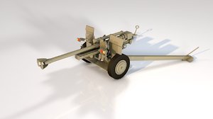 3D military cannon m 105