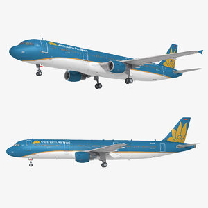 3D model airlines ready airplane